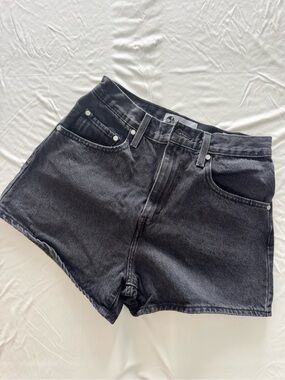 Levi's Black Denim High-Rise Women’s Shorts